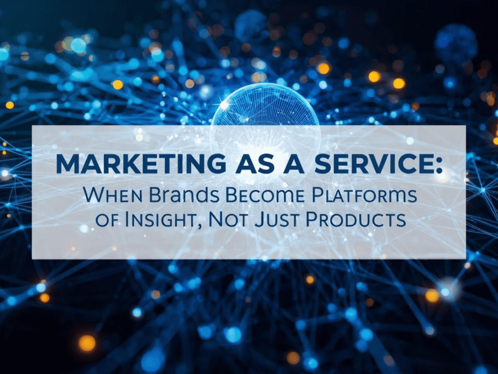 Marketing as a Service When Brands Become Platforms of Insight, Not Just Products - ARIS Digital Solutions